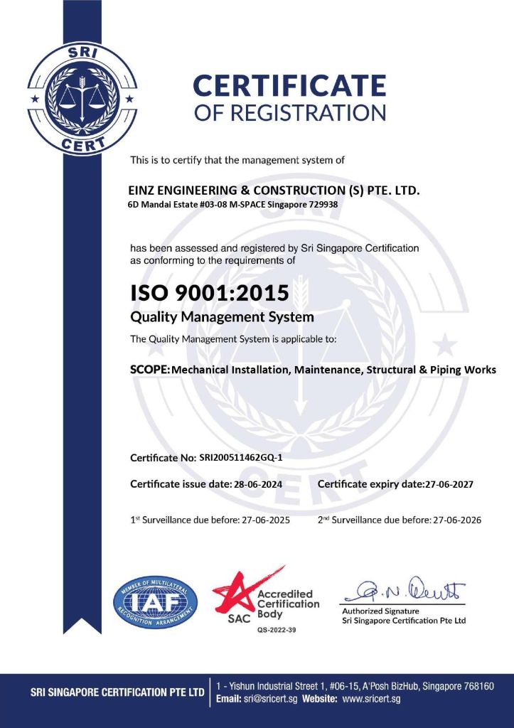 ISO 9001 Certificate